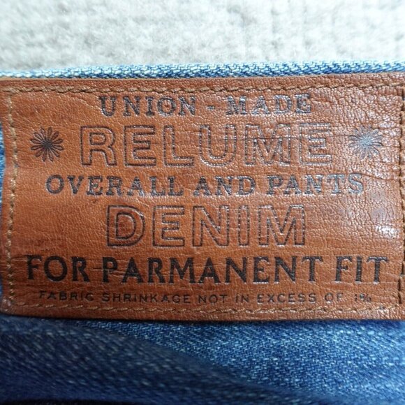 JOURNAL STANDARD Relume Jeans 32 x 31 Blue Cotton Selvedge Redline Button - Picture 11 of 11